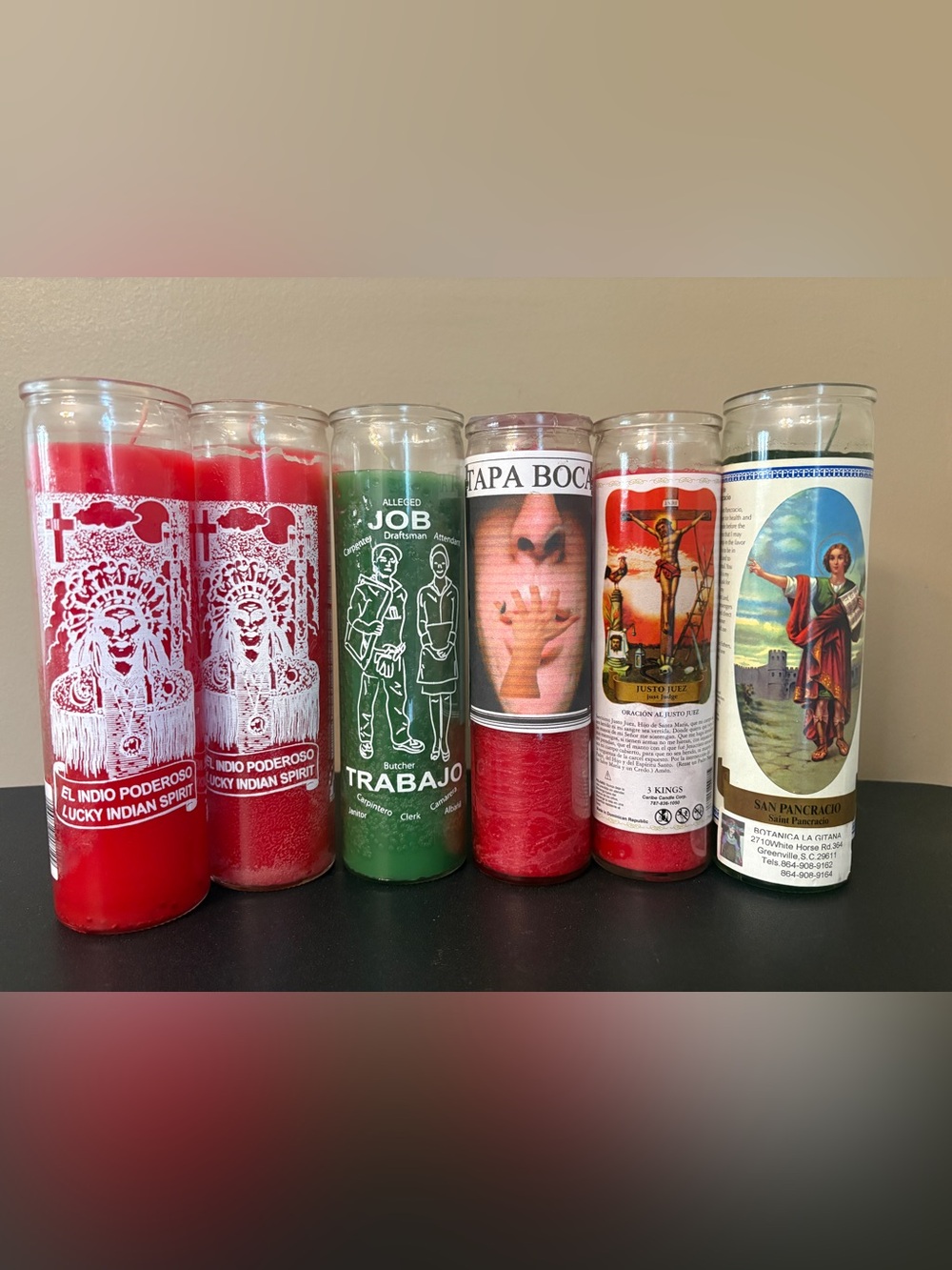 (6) NEW Candles Spiritual Healing Wishing Manifestation Magical Positive Energy